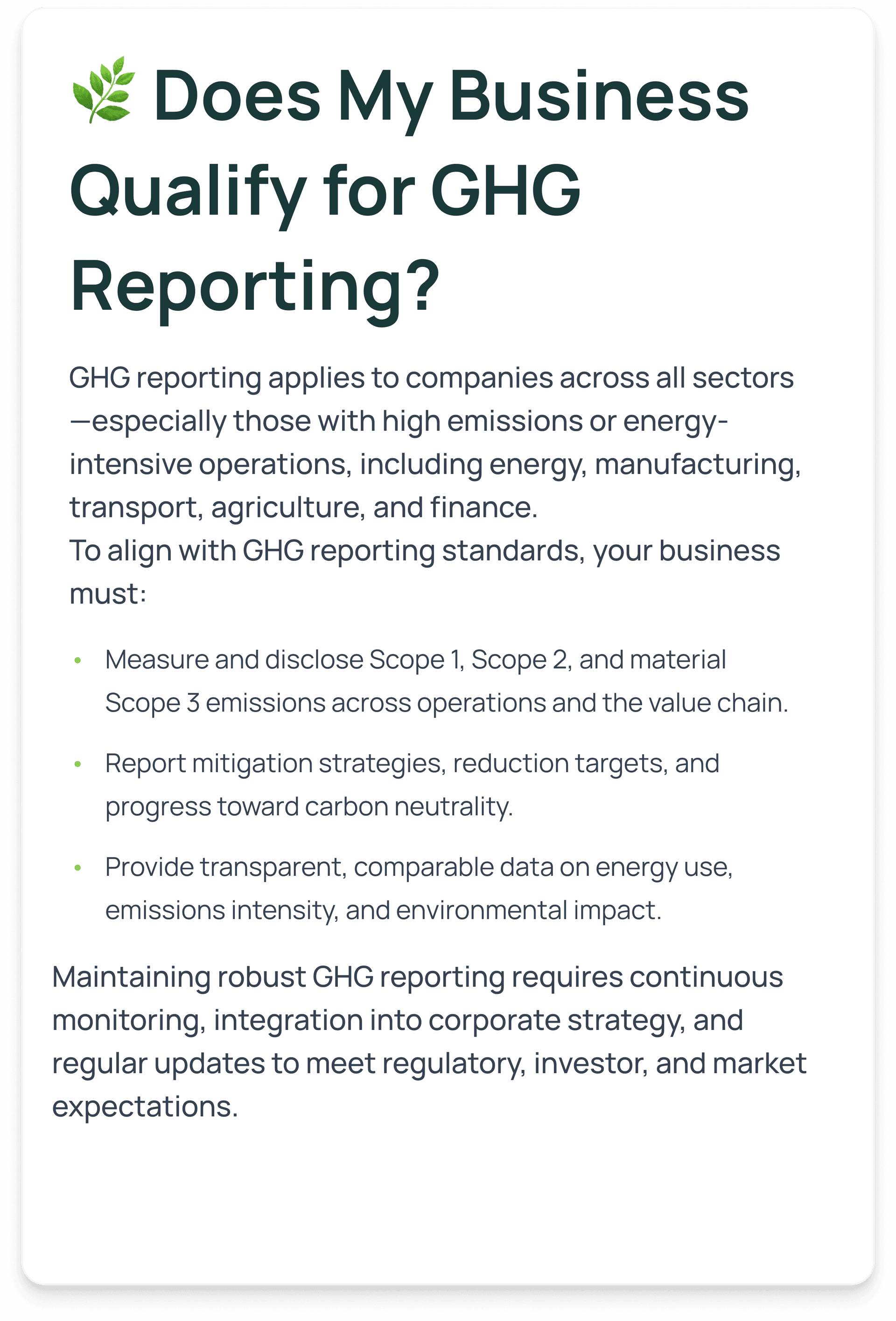 Does my business qualify card