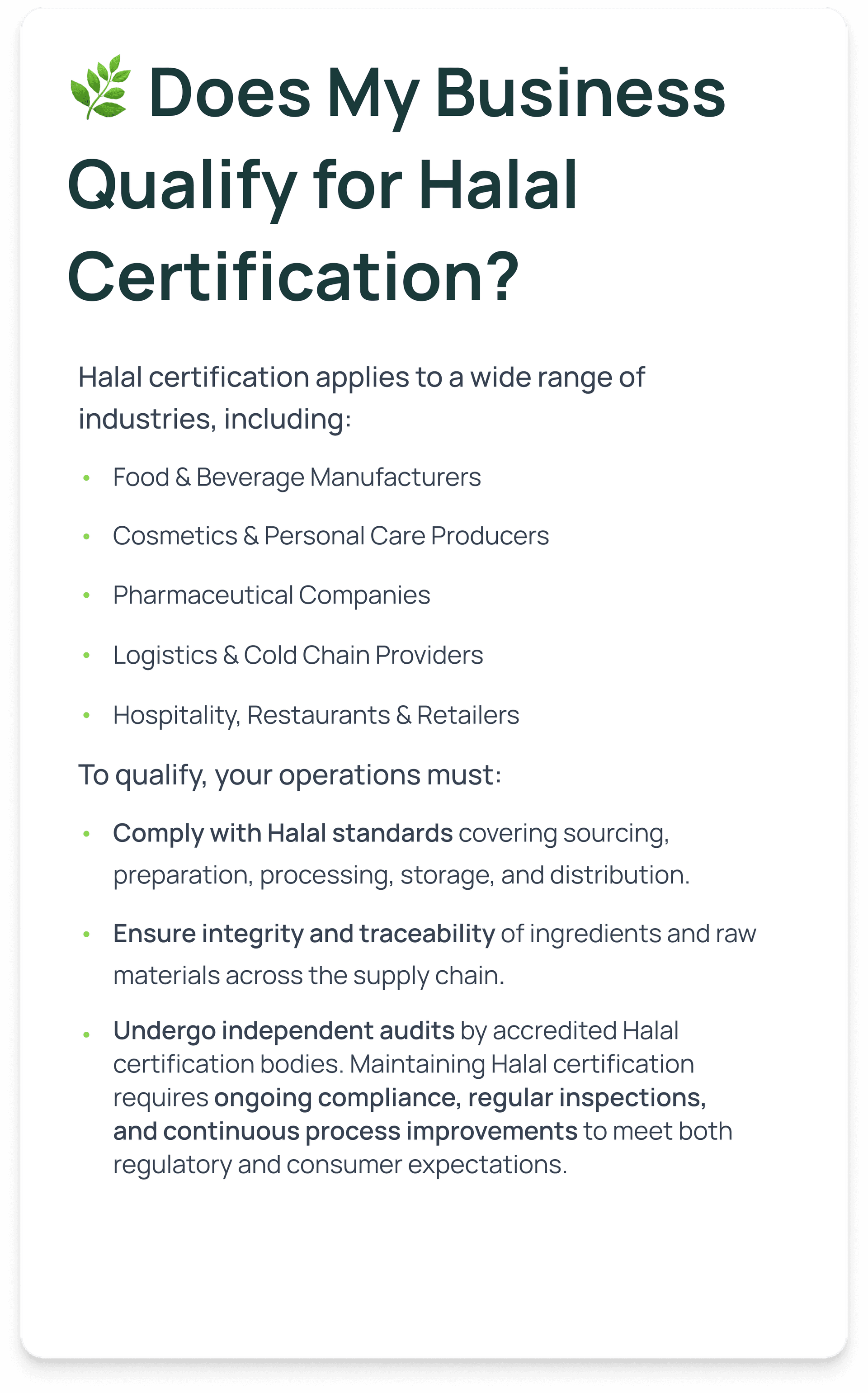 Does my business qualify card