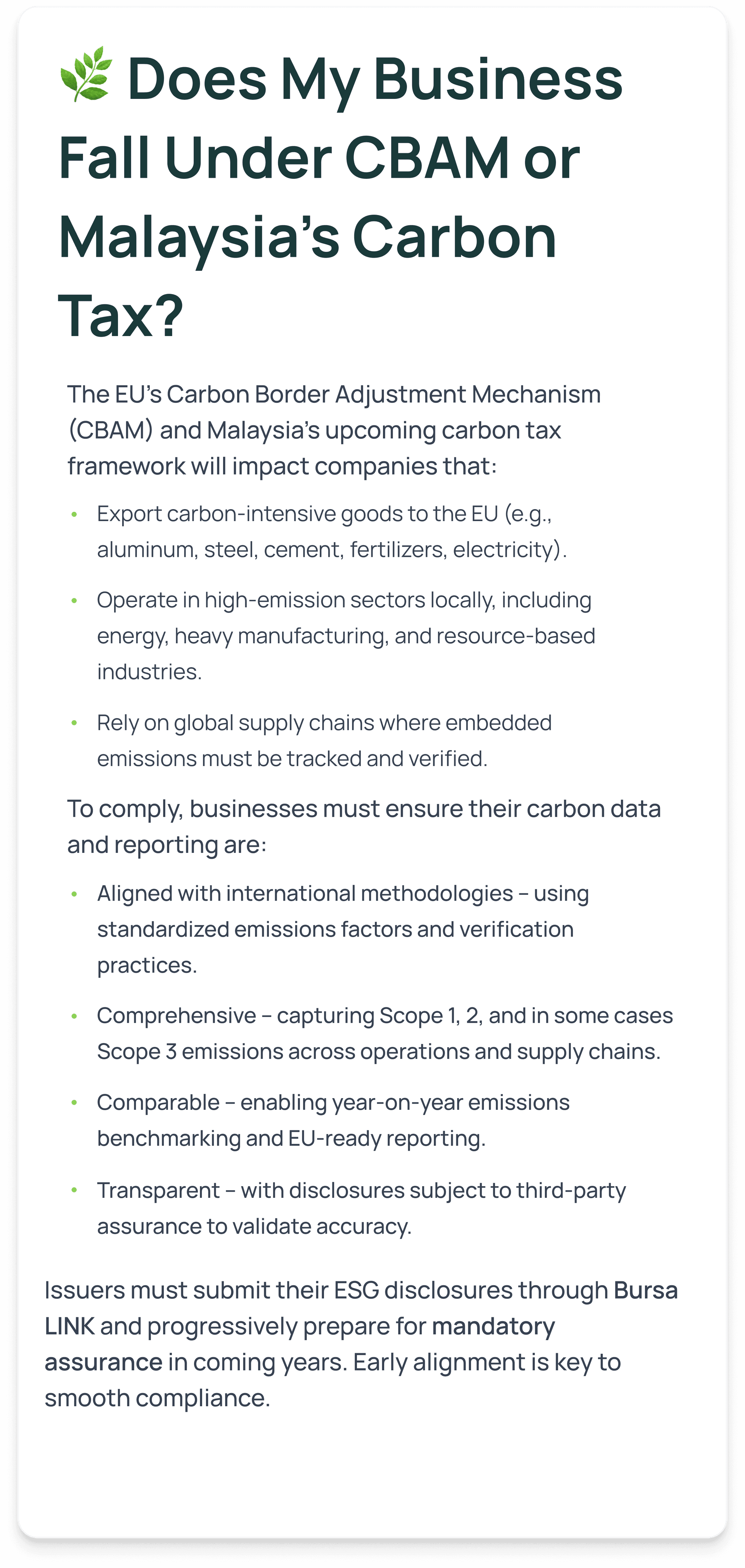 Does my business qualify card