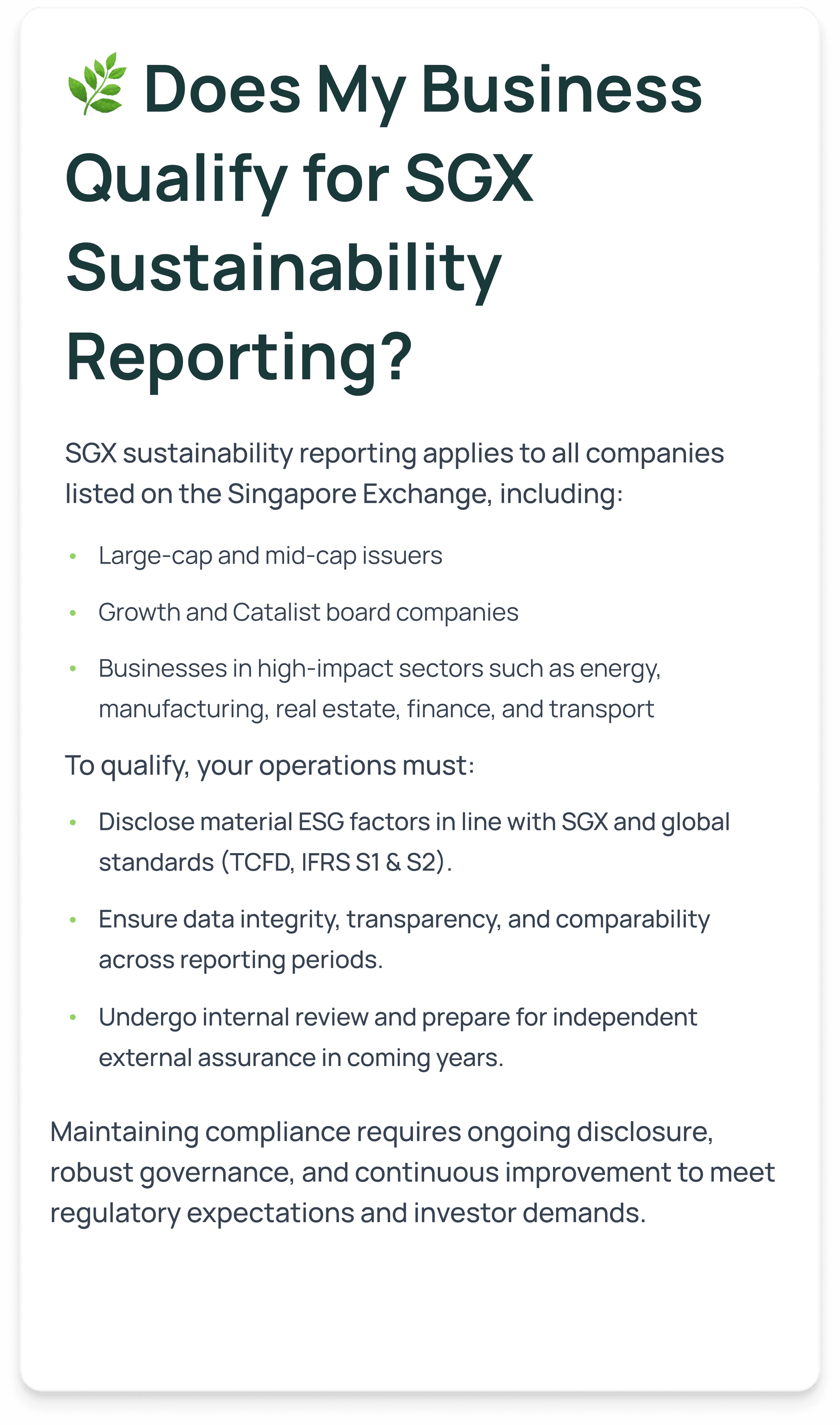 Does my business qualify card