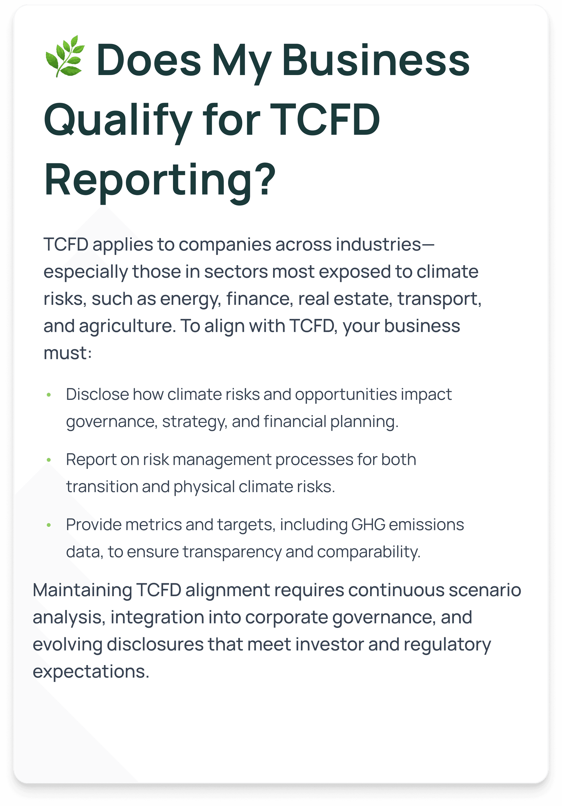 Does my business qualify card